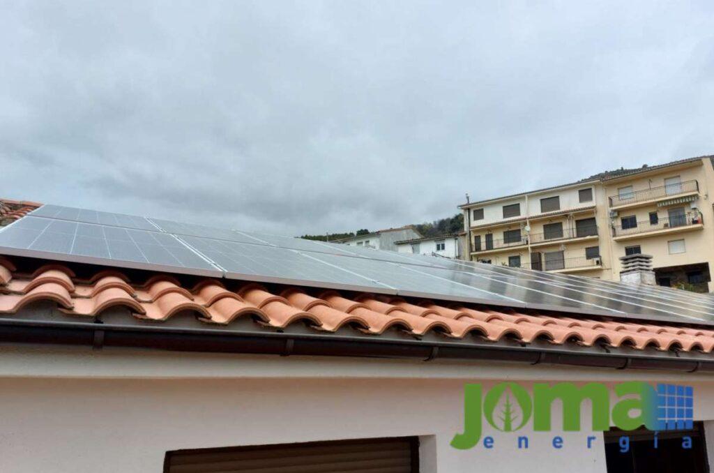 Instalación fotovoltaica residencial con acumulación